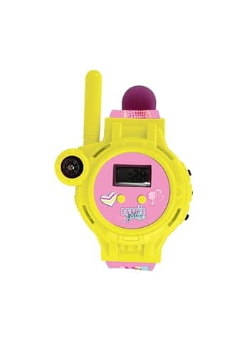 Lexibook, Barbie, Montres Talkie-Walkies, 2 pièces, Portée jusqu'à 200m, Lampe de Poche, Boussole, Rechargeable, Rose/Jaune et Rose/Bleu, DMWTW1BB