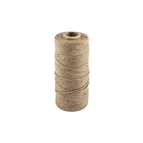 D.RECT 50m de Corde de Jute Naturelle Brune | Ficelle d'emballage Ruban Cadeau | Corde de Décoration | 1,2mm D'épaisseur | pour : Emballage, DIY Artisanat, Fleuristerie, Décoration, (800154)