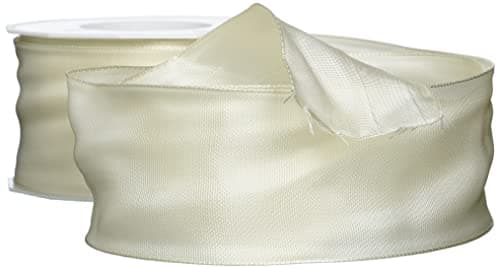 PRÄSENT C.E. Pattberg Lyon Ruban en Taffetas renforcé Crème 60 mm x 25 m