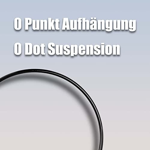 PoleSports Aerial Hoop Lyra 0 Points de Suspension Noir 95 cm x Ø 30 mm [Confort] pour Les pneus de Maison et Le Pole Dance, Yoga Ring, Acrobatic