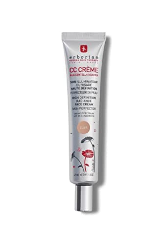 Erborian - CC Crème à la Centella Asiatica - Maquillage et Soin Illuminateur de Teint Haute Définition pour Visage - Protection Solaire SPF 25 - Soin Cosmétique Coréen - Clair 45 ml