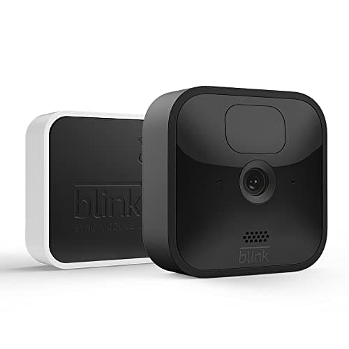 Blink Outdoor, Caméra de surveillance extérieure HD sans fil, résistante aux intempéries, avec deux ans d'autonomie et détection des mouvements, fonctionne avec Alexa | Kit 1 caméra