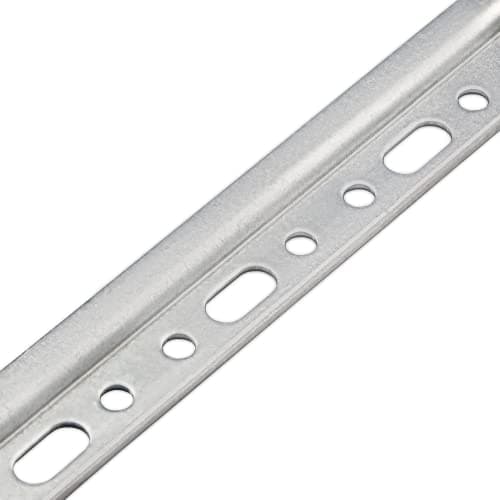 Gedotec Rail de Suspension | Rail de montage métallique de longueur 2000 mm | 1 Pièce - Rail mural sans vis | Acier Galvanisé | Charge admissible 240 kg | Pour armoires suspendues & cuisine