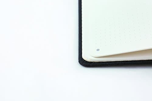 Dingbats - Carnet À Pointillés Pour La Faune, Canard Noir, A5 - Carnet À Couverture Rigide - Papier Crème 100 G/m2 Résistant À L'encre
