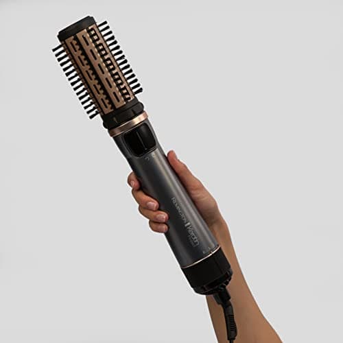 Remington Brosse Soufflante Rotative automatique [Soin kératine & huile d'amande] Keratin Protect (1000W, Céramique, Température variable, 3 accessoires: 2 brosses rondes 40 & 50mm + de Volume) AS8811