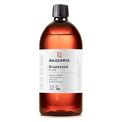 Naissance Huile De Pépins De Raisin (No. 210) - 900ml - Pour Le Soin De La Peau, Cheveux, Massage - 100% Naturelle, Odeur Neutre, Huile Légère, Fine Et Soyeuse
