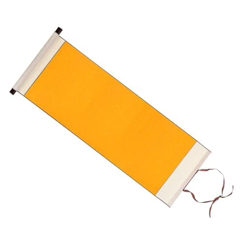 PATIKIL Rouleau de Papier Xuan de 31x12 Pouces, Moitié Soie crue, pure, Pour La Pratique de La Calligraphie Chinoise, Peinture Artistique et Décoration D'Intérieur, Couleur Jaune