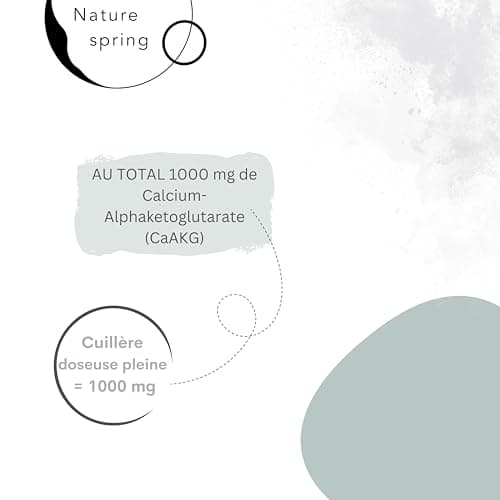 CaAKG Poudre hautement dosée | Pack d'approvisionnement (100 grammes) +3,3 mois | Calcium-Alphacétoglutarate végétalien premium | 1000 mg de CaAKG par portion | Testé en laboratoire en Allemagne