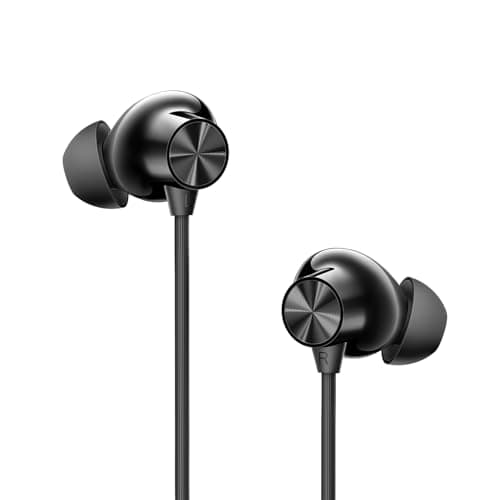 One Plus Bullets Z3 Écouteurs sans fil Bluetooth 5 pouces Spacial Audio - Pilotes de 12,4 mm, 36 heures d'autonomie (Mambo Midnight)