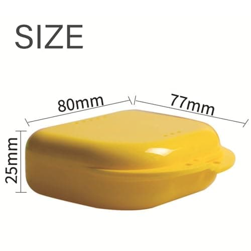 6 Pcs Boite appareil dentaire, Boite a dentier,Boite gouttiere dentaire,Mince Boîtes de Dentier,Boîtes de Rangement pour Prothèse Dentaire,Pour Prothèses,Gouttières et Protecteurs Dentaires