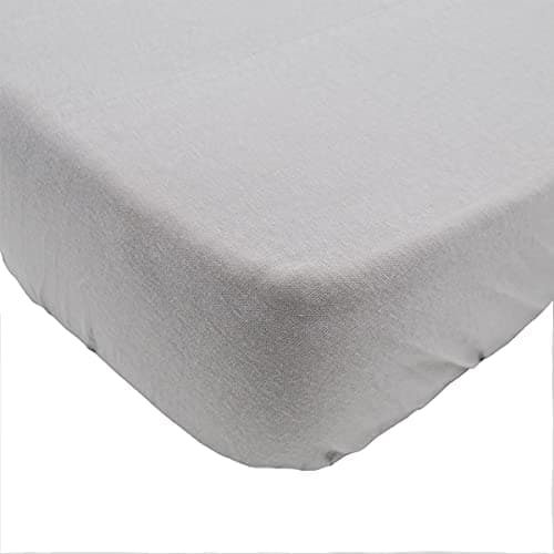 Lot de 2 Draps housse Blanc/Gris Babycalin - 60 x 120 cm