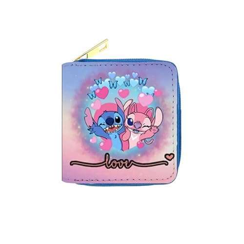 Yoimckay Portefeuilles Enfant, Stitch Portefeuille Anime Cartoon, Portefeuille Garçon Dessin Animé, Porte-Monnaie, Portefeuille Enfant Cartoon pour Garcon, Fille, Fête d'anniversaire, Cadeaux de Noël