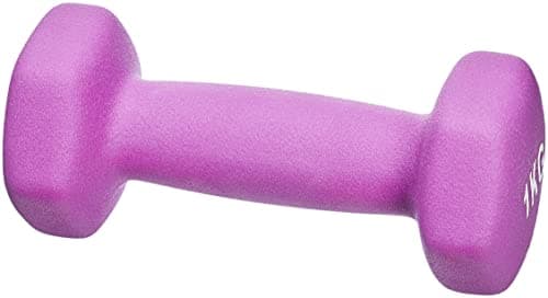 Amazon Basics Paire d'haltères en néoprène 2 x 1 kg, Violet