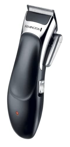 Remington Tondeuse Cheveux [Kit Coiffeur Professionnel] Stylist Noir & Argent (Lames Céramique Auto-Affûtées, Secteur/Sans fil-Batterie Lithium, 8 Sabots, Mallette pro + accessoires) Tondeuse HC363C