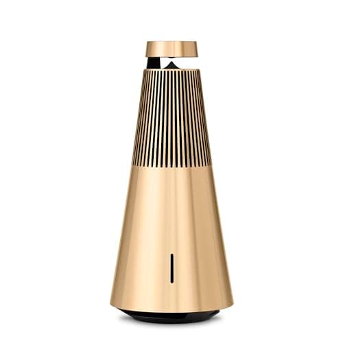 Bang & Olufsen Beosound 2 (3ème Génération) - Enceinte Puissante Bluetooth WiFi Connectée Élégante, une Expérience Sonore à 360 Degrés qui emplit toute la Pièce, Aluminium de haute Qualité - Gold Tone