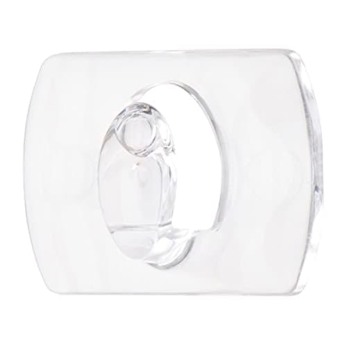 Command Crochets de Fixation, Lot de 20 Mini-Crochets Transparents et de 24 Petites Bandes Adhésive - Pour la Décoration des Guirlandes Lumineuses, Accrochage Sans Dommage