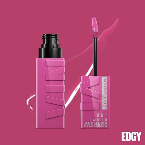 Maybelline New-York - Rouge à Lèvres Liquide - Effet Vinyl Brillant - Longue Tenue - SuperStay Vinyl Ink Pink - Teinte : Sultry (160)