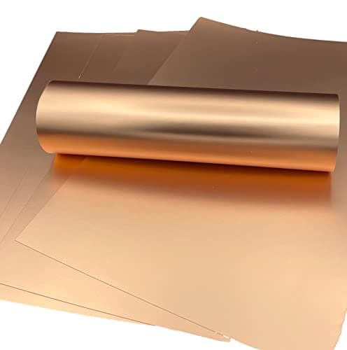 Syntego 5 feuilles A4 Premium Mirri effet soie carte simple face 290 g/m2 / 107 lb couverture (or rose)