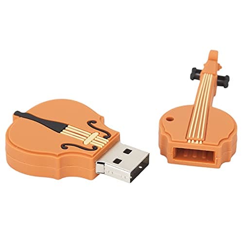 Tissting Clé USB, 64Go en Forme de Violon USB Stockage de Données Disque Flash USB Pen Drive - Stockage Mémoire Externe pour Ordinateur Portable, Ordinateur Personnel(64GB)