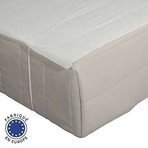 Alese jetable lit Eco (Lot de 100) - 140 x 190-100% Polypropylène pour 2 Personnes Produits jetables idéaux pour gîtes, hôtels, Chambres d'hôtes - Alèse jetable Plateau Jusque 2 semaines Respirant