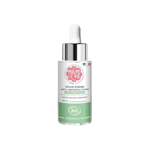 Pulpe de Vie - Sérum Visage Certifié BIO #Nofilter 30ml - Anti-gaspi ! Concombre - Soin Peaux Acnéiques - Rééquilibre la Peau - Prébiotiques Naturels - 100% Naturel