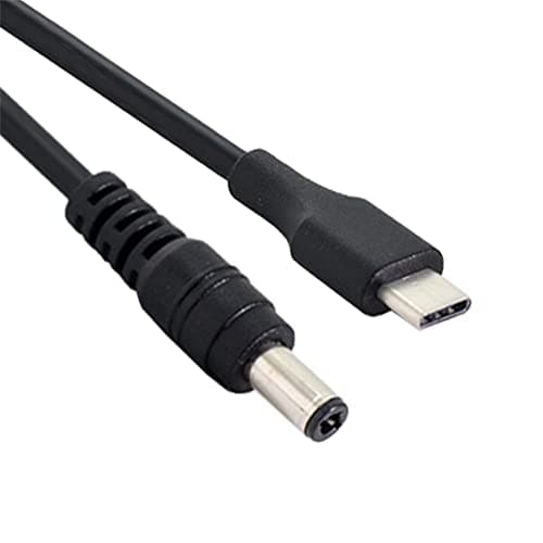 Xiwai Câble de charge USB 3.1 Type C USB-C vers DC 5,5 2,5 mm 20 cm