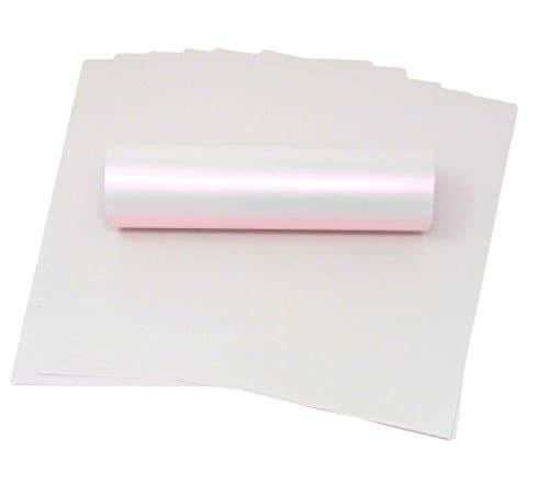 Papier ivoire A4 100 gr/m2 nacré rose brillant adapté aux imprimantes à jet d'encre et laser