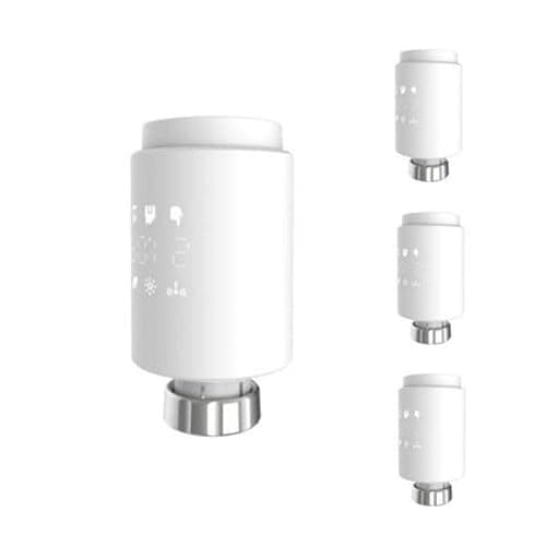 Tête Thermostatique Connectée ZigBee Universelle (Lot de 4) - SILAMP