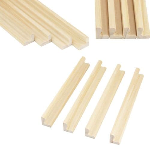 Abbdbd Paquet De 5 Supports De Dominos en Bois Plateaux De Support De Tuiles Professionnels Supports De Jeu pour Tuiles De Mots, Train Mexicain, Jeux De Pied De Poulet Mahjong