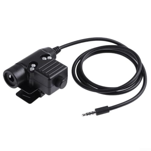 RANRAO Casque radio PTT, U94 Adaptateur PTT Push To Talk pour talkie-walkie pour BaoFeng UV-5R pour Kenwood pour Z – Tactique (pour Motorola B), 1511477994