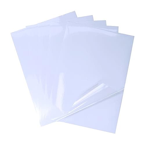 Bleidruck 25 Feuilles 210x297 mm de papier Autocollant Transparent Imprimable 100% Clear étanche pour imprimante à jet d'encre/laser