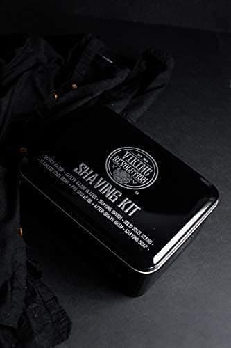 Viking Revolution - Kit Rasage Homme Complet de Luxe - Comprend un Rasoir de Sécurité, un Support, un Bol, un Baume Après-Rasage, une Huile Avant-Rasage & un Blaireau - Cadeau Homme