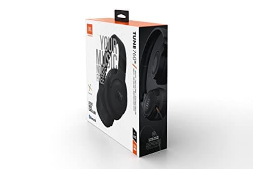 JBL Tune760NC – Casque audio circum-auriculaire sans fil à réduction de bruit active – Son JBL Pure Bass – Autonomie de 35h – Appels mains-libres et commande vocale – Noir