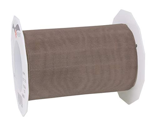 C.E. Pattberg SHEER taupe Ruban en Organza scintillant et soyeux, Rouleau de 25 m, Largeur 112 mm, Accessoire de Décoration & Bricolage, Ruban Décoratif pour Présents et Table de Fête