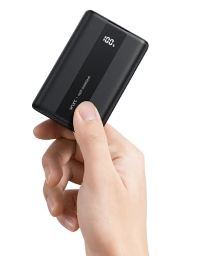 VRURC Batterie Externe 20000mAh USB C Mini Power Bank Charge Rapide 22.5W Batterie Portable avec 3 Ports USB Sortie et LED Display pour Samsung, iPhone,Huawei,Xiaomi etc