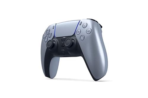 Sony, Manette PlayStation 5 officielle DualSense, Sans fil, Batterie rechargeable, Bluetooth, Compatible avec PS5, Couleur : Sterling Silver