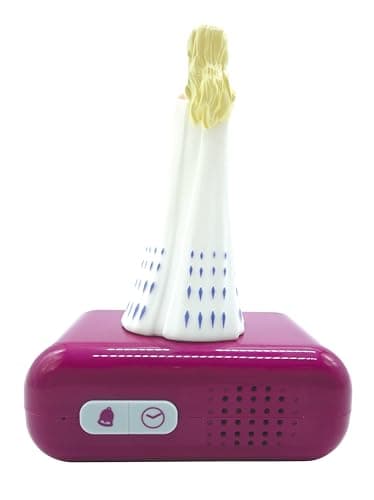 Lexibook- Veilleuse Reine des Neiges 2, Elsa Lumineuse, Effets sonores Disney Frozen, Réveil pour Enfant, Snooze, Couleur Bleue, RL800FZ, Bleu