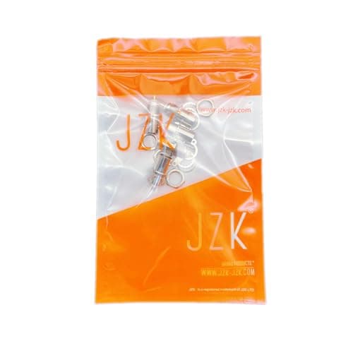 JZK 5X Connecteurs Femelles BNC Prise Femelle à Montage sur Panneau avec poignée de cloison à écrou Adaptateur de sonde Radiale RF BNC pour châssis fiche à souder pour vidéosurveillance