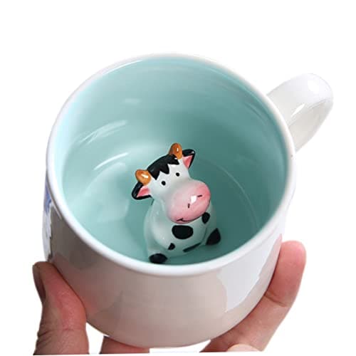 Hperu Tasse de café 3D Figurine Animale en céramique à l'intérieur de Tasses de thé à thé.