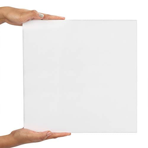 Belle Vous Lot de 7 Toile a Peindre - 25 x 25 cm - Petite Toile Vierge Préétirée – Idéales pour la Peinture à l’Huile, Acrylique et pour le Dessin et Croquis