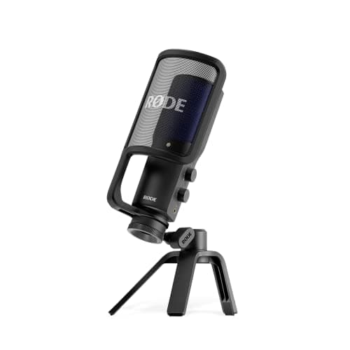 RØDE NT-USB+ Microphone USB professionnel pour l'enregistrement d'un audio exceptionnel directement sur un ordinateur ou un appareil mobile