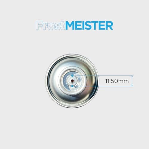 FrostMEISTER Kit de recharge 3 en 1 pour climatiseur de voiture R134a (1995-2016) - 2 canettes de 400 ml et tuyau avec manomètre - Remplacement du réfrigérant, de l'huile et du mastic - Utilisation