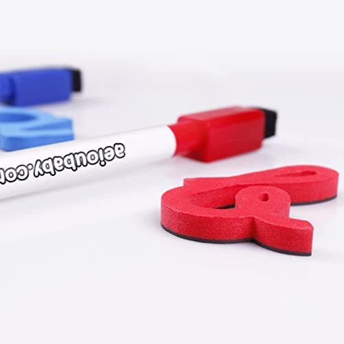 Numéros Lettres Magnétiques Montessori. Abécédaire Mobile Italique Lettres liées. Jeu Éducatif Enfants Apprendre à Lire Écrire. Boîte en Bois,Multilingue,Craies,Marqueurs,Gomme,Tableau Blanc-Noir