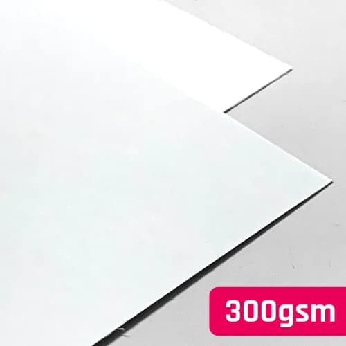 Blanc, A4 300 g/m2 Papier Coloré Cartonné, 50 Feuilles