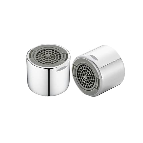 2 Pièces Mousseur Robinet FM22 en Laiton, Angle de Sortie D'eau Réglable Aérateur, Filtre de Nettoyage Amovible, Economiseur D'eau pour Robinet, 2Modes D'eau Pétillante, pour Salle de Bain et Cuisine