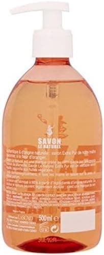 Savon Le Naturel Extra Pur de Marseille à la Fleur D'Oranger, 500ml