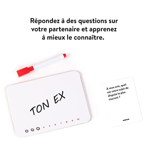 The World Game Qui Sait Mieux Qui - Jeu de Société pour Couple - Qui Connaît l'autre Le Mieux ? - des Cartes pour Une Soirée Anniversaire ou Cadeau de Saint-Valentin pour Homme et Femme Adultes