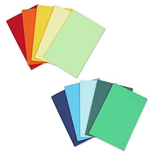 Quanerba 10 Pièces Cahier Ligné Carnet de note A5 (21X 14,8cm), Bloc-notes Ligné 60 pages (30 feuilles), Couleurs de bonbons Cahier Étudiant, Carnet en Carton,Cahier Classique (A5)