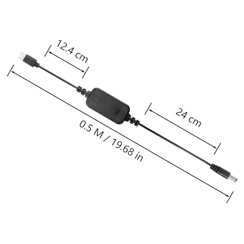 CERRXIAN Câble adaptateur USB C vers DC PD de 1,6 m avec 10 embouts de connexion, câble d'alimentation de type C vers DC, tension réglable 5 V-9 V-12 V-15 V-20 V PD, câble de charge rapide