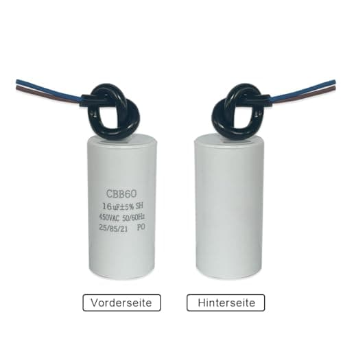 CBB60 450v 16uf 50/60HZ condensateur de démarrage, condensateur de moteur, condensateur de moteur, condensateur microfarad avec fil ANGEEK